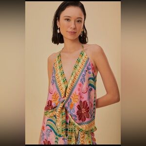 Pink Fruits Queen Scarf Lenzing™ Ecovero™ Viscose Blouse